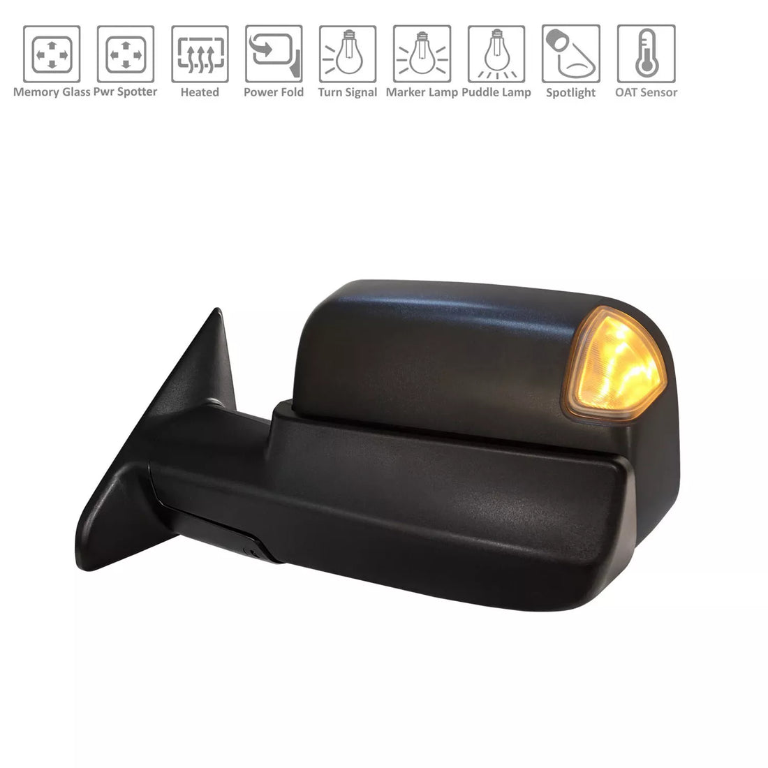 Left Side Mirror outside rear view 2019 - 2020 RAM 2500  CH1320487 68374945AD