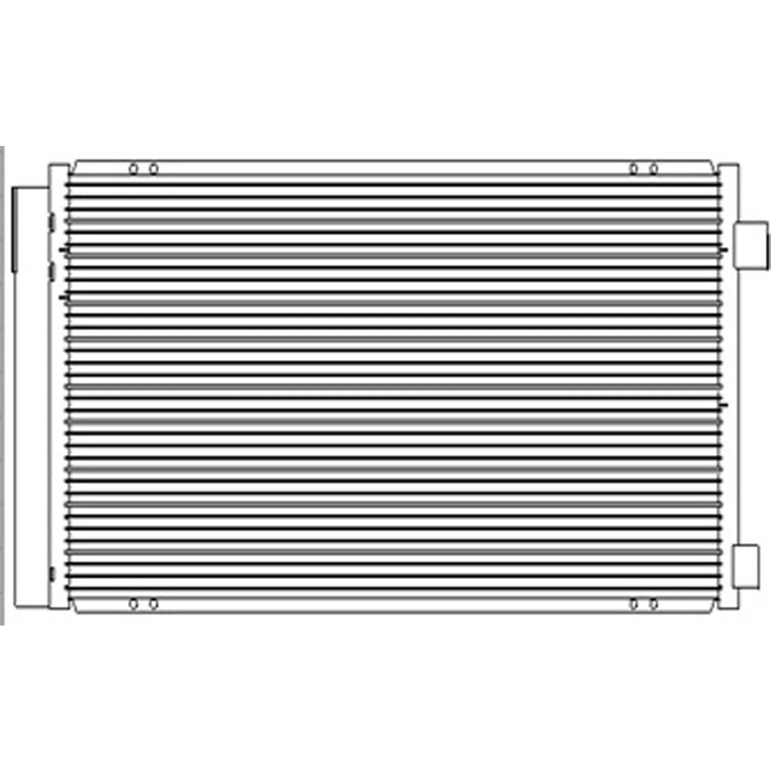 Air conditioning condenser 2017 - 2022 JEEP COMPASS  CND30093 68273402AB