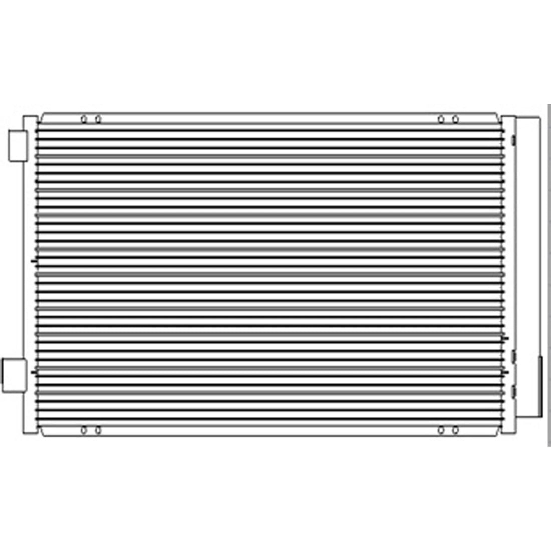 Air conditioning condenser 2017 - 2022 JEEP COMPASS CND30093 68273402AB