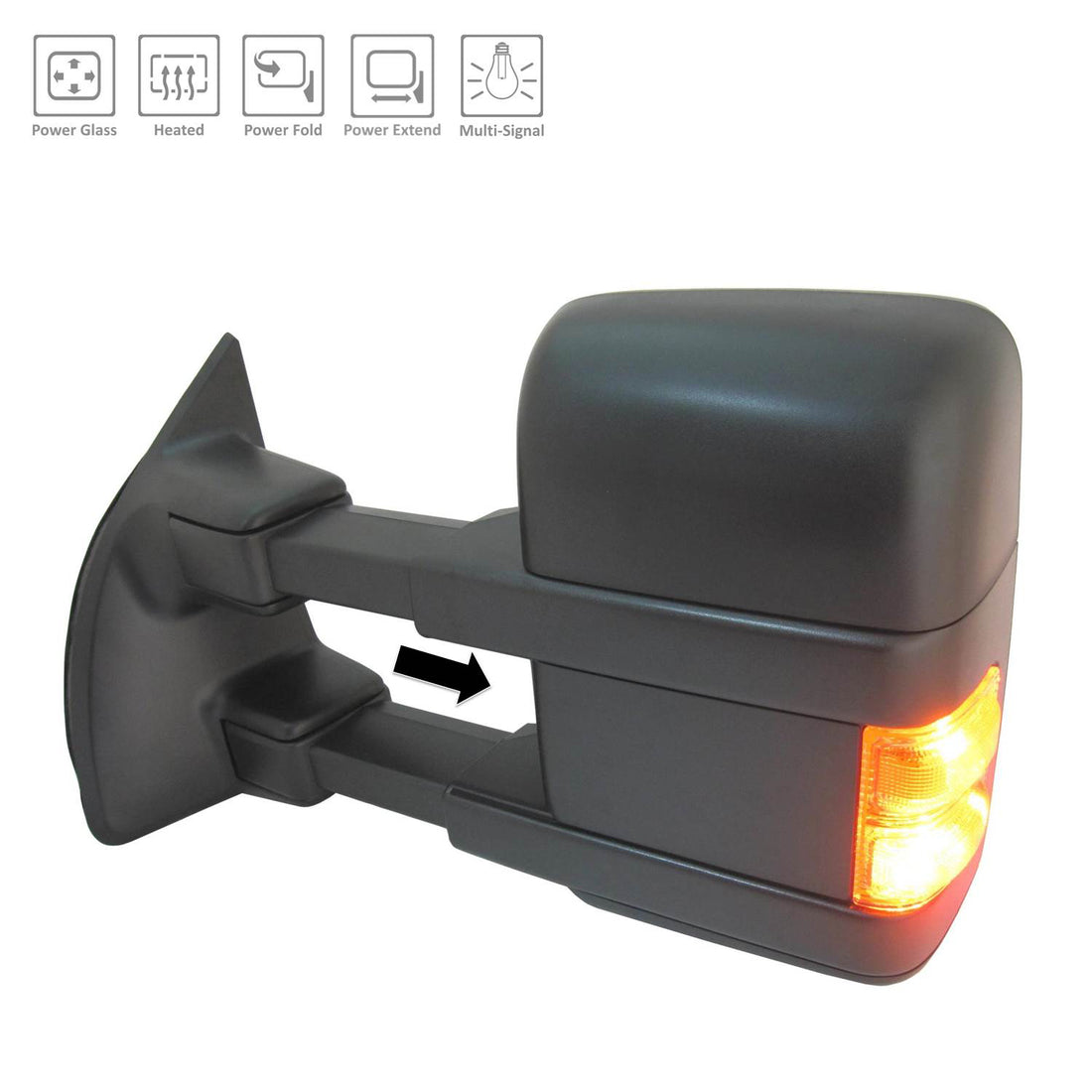 Left Side Mirror outside rear view 2008 - 2008 FORD F-250 SUPER DUTY  FO1320425 8C3Z17683AB