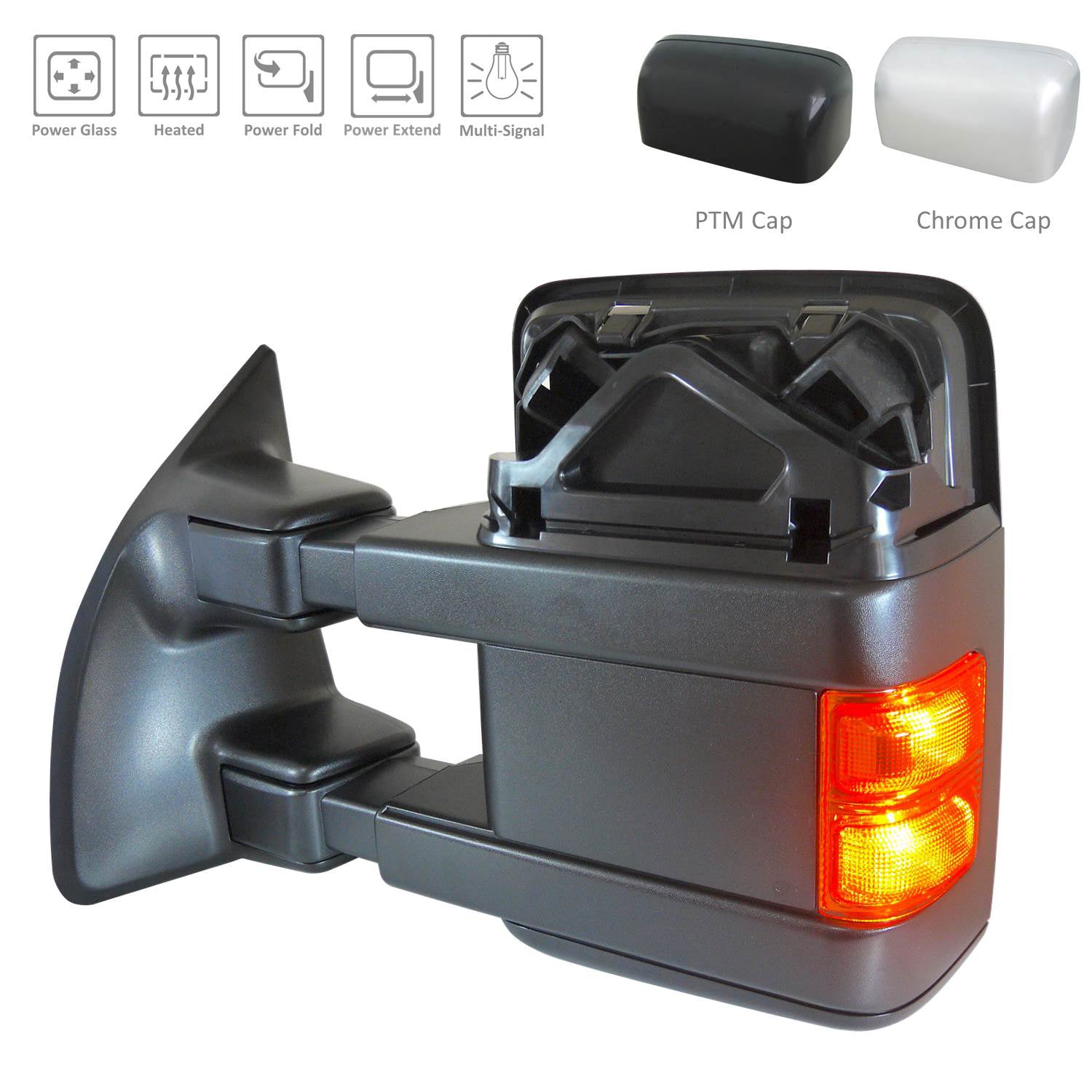 Left Side Mirror outside rear view 2009 - 2012 FORD F-250 SUPER DUTY  FO1320491 9C3Z17683LA-PFM