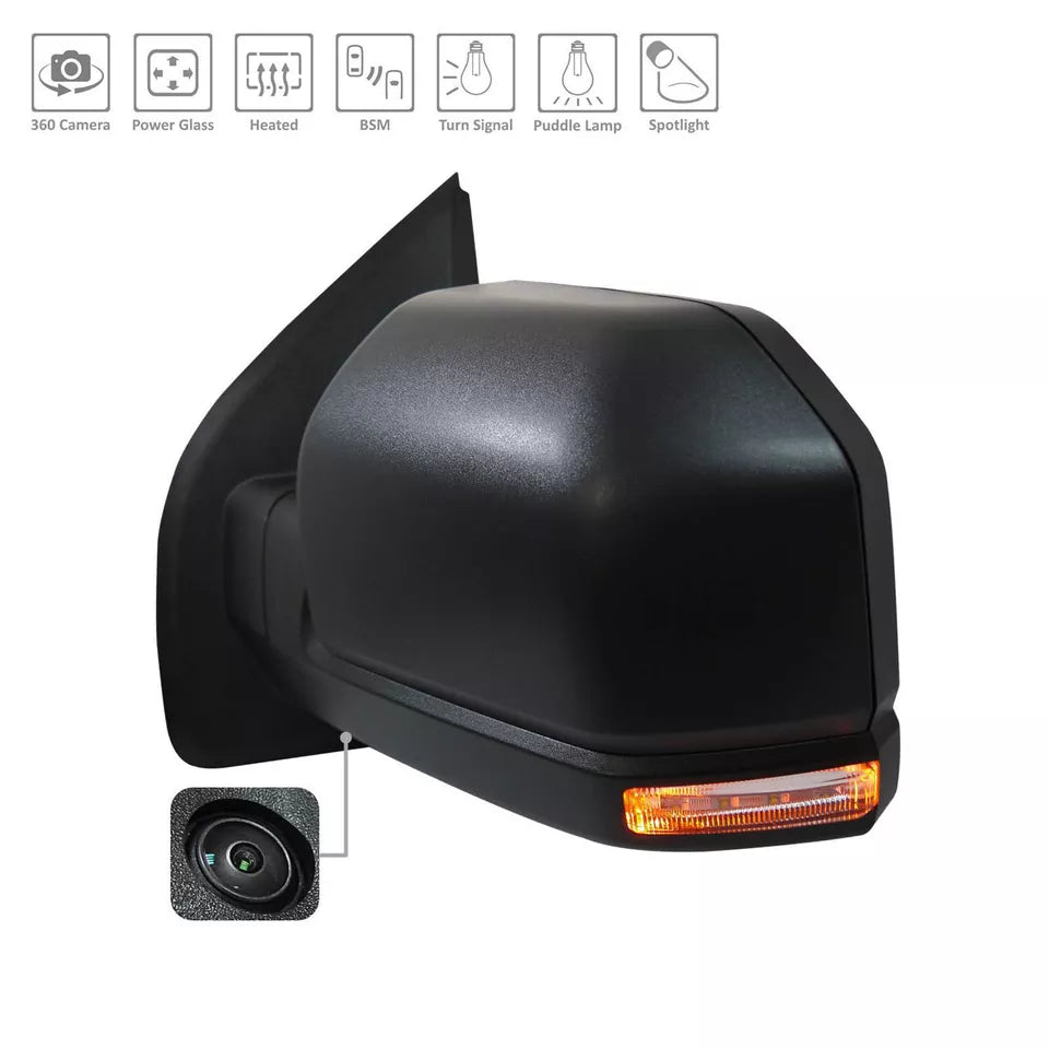 Left Side Mirror outside rear view 2018 - 2020 FORD F-150 FO1320578 JL3Z17683AA