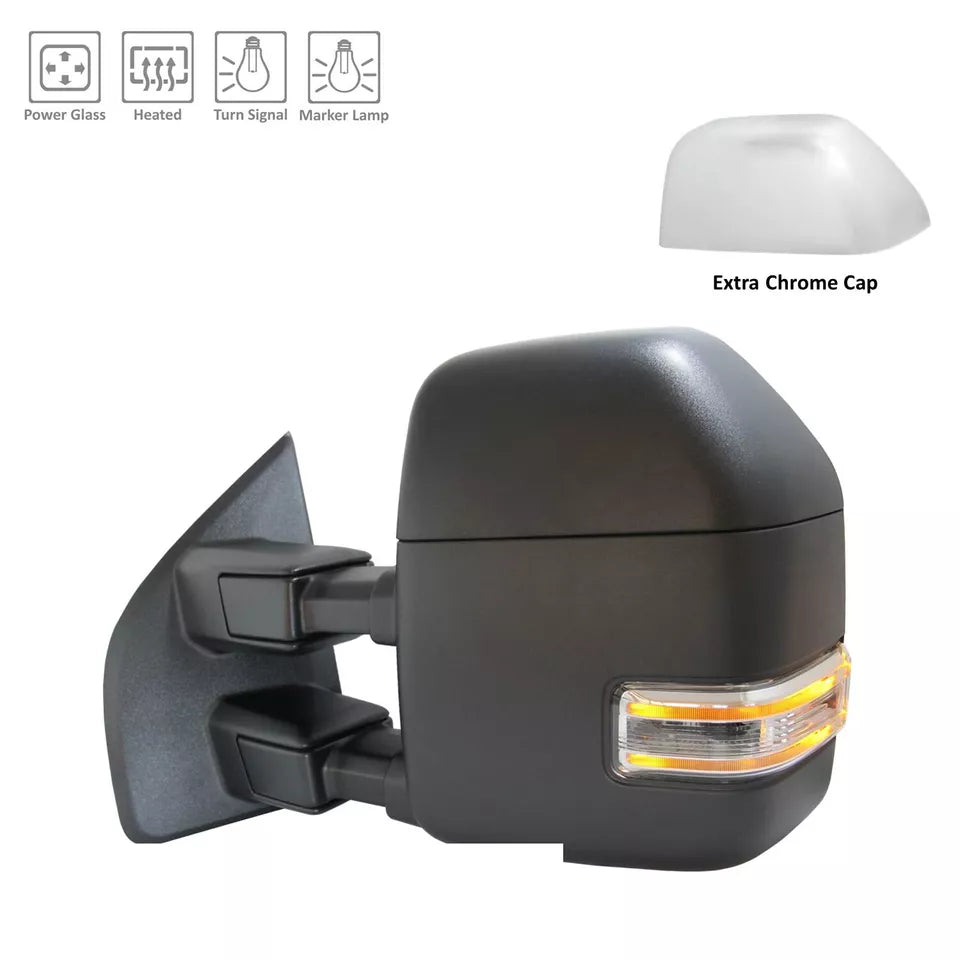 Left Side Mirror outside rear view 2017 - 2022 FORD F-250 SUPER DUTY  FO1320607 HC3Z17683BA