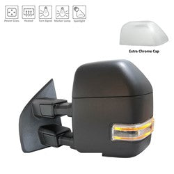 Left Side Mirror outside rear view 2017 - 2022 FORD F-250 SUPER DUTY FO1320608 HC3Z17683DA-PFM