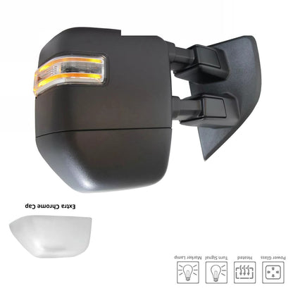 Left Side Mirror outside rear view 2017 - 2022 FORD F-250 SUPER DUTY  FO1320609 HC3Z17683FA