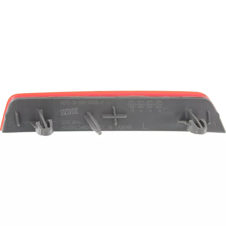 Left Side Rear bumper reflector 2010 - 2017 CHEVROLET EQUINOX  GM1184110C 25803057