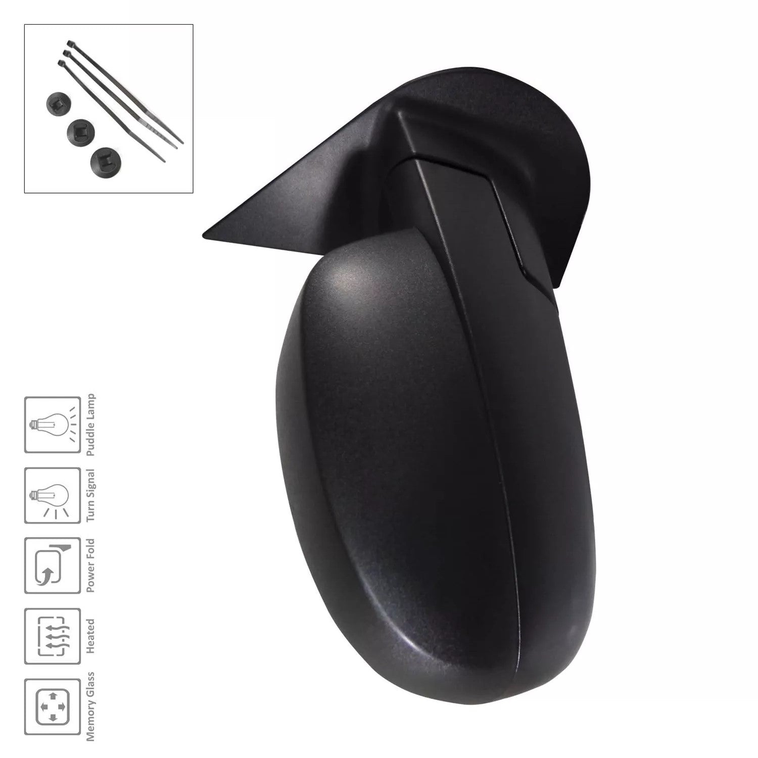 Right Side Mirror outside rear view 2007 - 2014 CHEVROLET SUBURBAN 1500  GM1321324 25779805