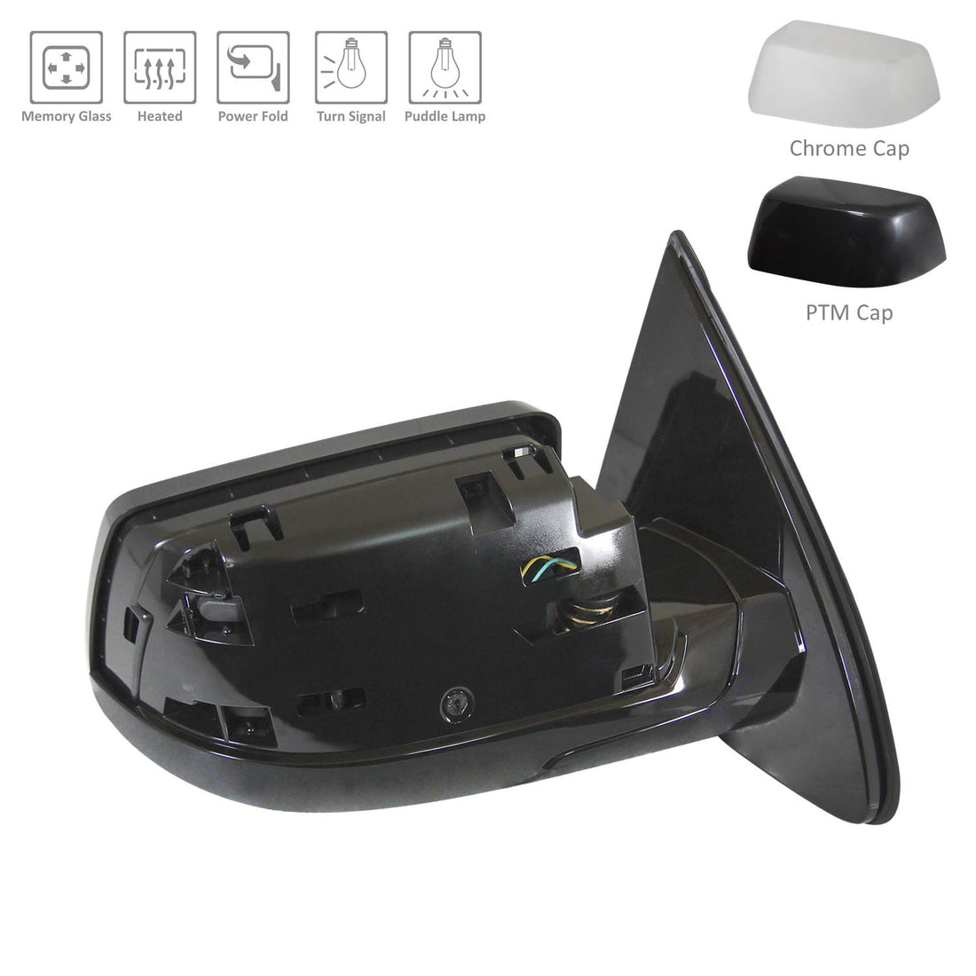 Right Side Mirror outside rear view 2015 - 2020 CHEVROLET SUBURBAN  GM1321507-PFM 23464430-PFM