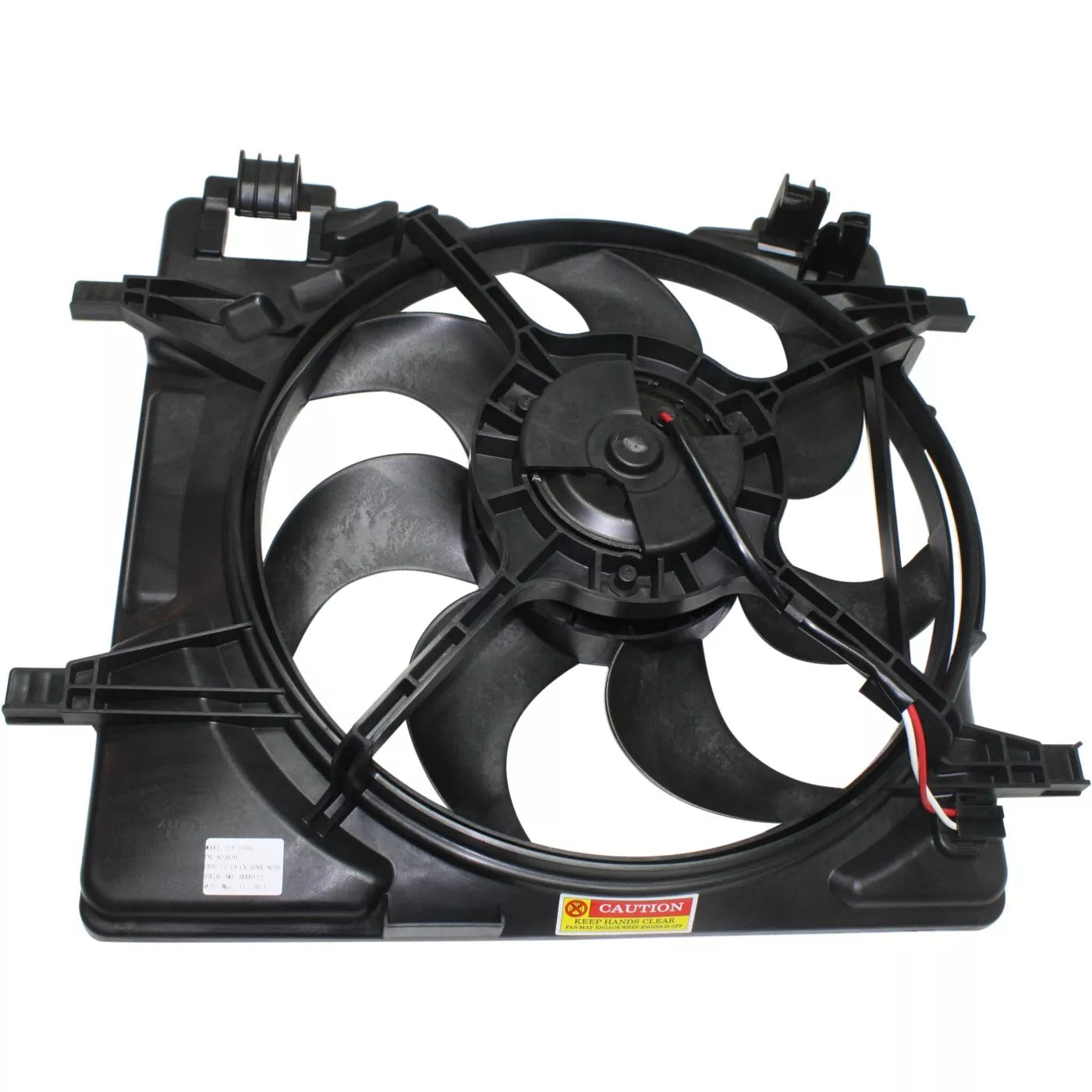 Radiator cooling fan assy 2013 - 2015 CHEVROLET SPARK  GM3115255 95205516