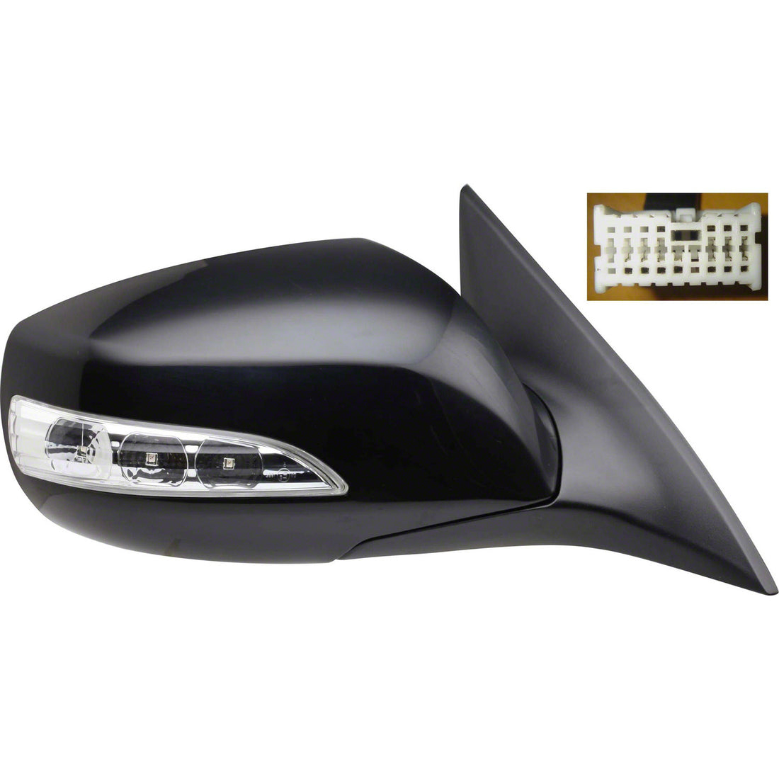 Right Side Mirror outside rear view 2010 - 2016 HYUNDAI GENESIS COUPE  HY1321192 876202M120