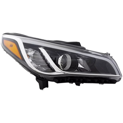 Right Side Headlamp Assembly Composite 2015 - 2017 HYUNDAI SONATA CAPA HY2503183C 92102C2000