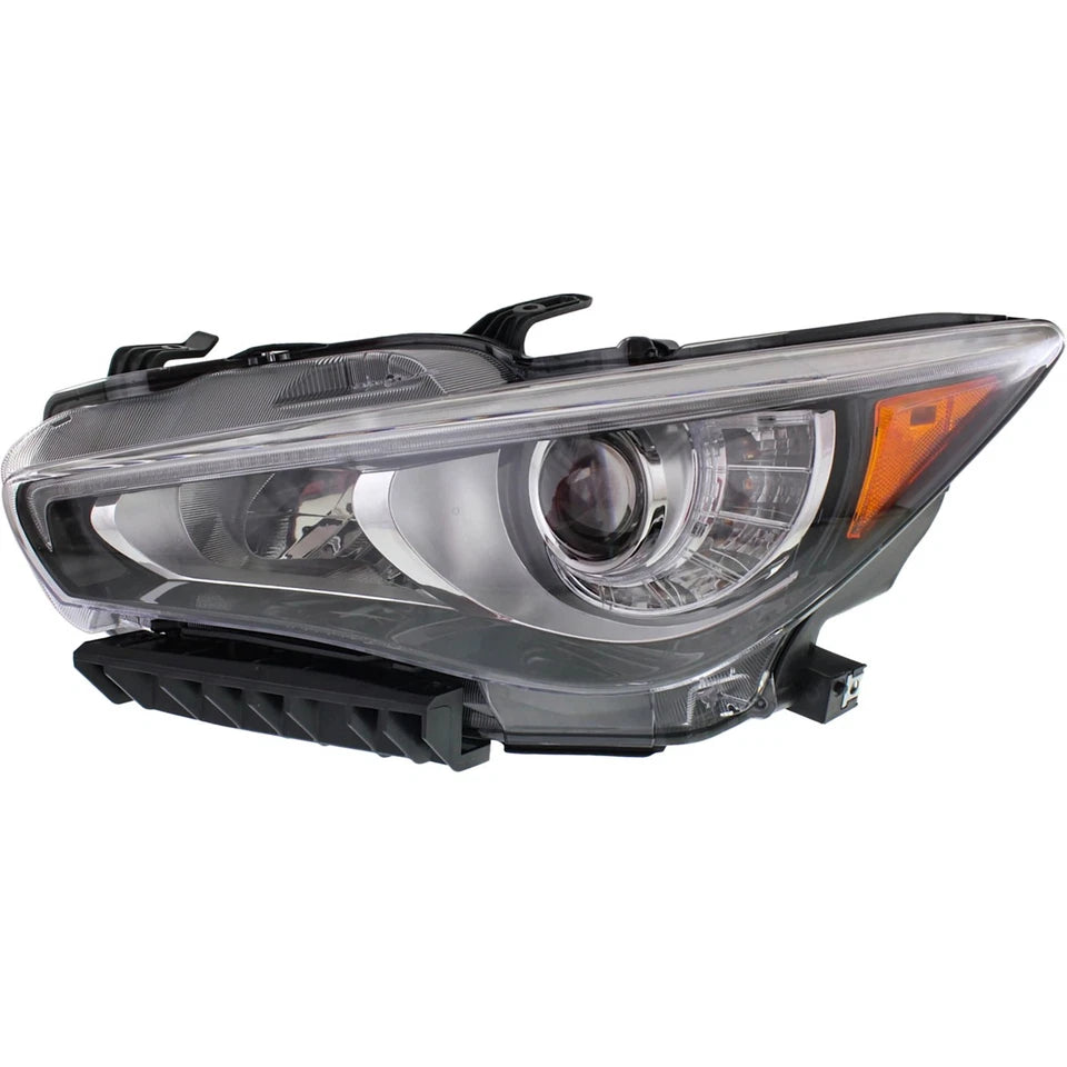 Head Lamp Left Side Assembly 2014 - 2017 INFINITI Q50 CAPA IN2502157C 260604HB0B