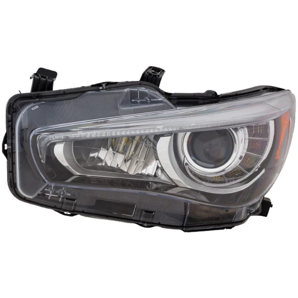 Head Lamp Left Side Assembly 2018 - 2023 INFINITI Q50 CAPA IN2502179C 260606HH7A