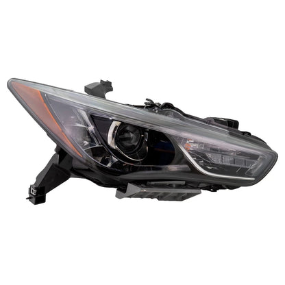 Head Lamp Right Side Assembly 2017 - 2018 INFINITI QX60 CAPA IN2503175C 260109NF0D