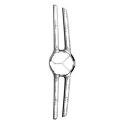 Grille molding 2016 - 2019 MERCEDES-BENZ GLC300 CAPA MB1210125C 25388822009982