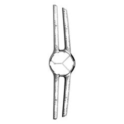 Grille molding 2016 - 2019 MERCEDES-BENZ GLC300  MB1210125 25388822009982