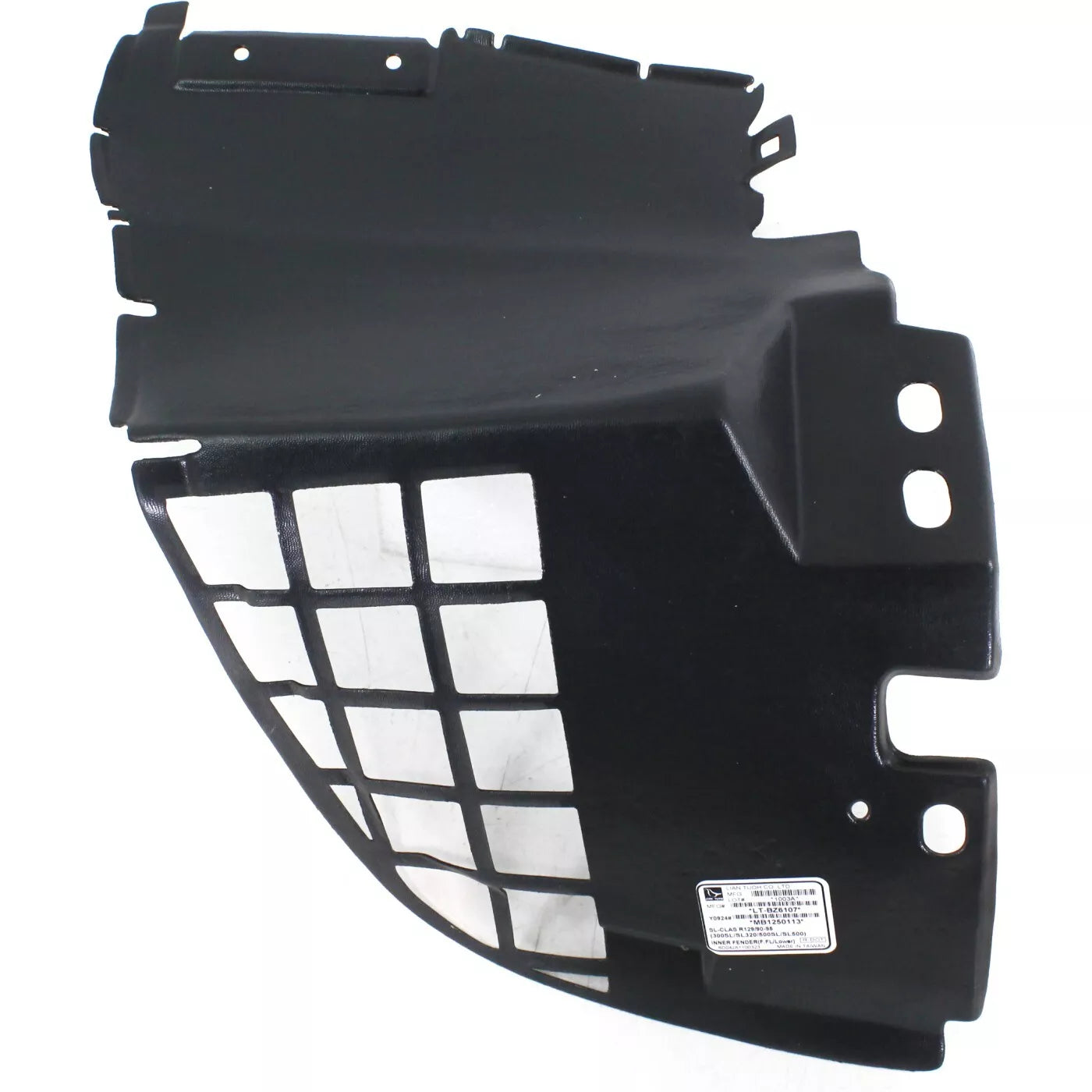 Protector contra salpicaduras de guardabarros delantero izquierdo 1990 - 1993 MERCEDES-BENZ 300SL MB1250113 1298840335