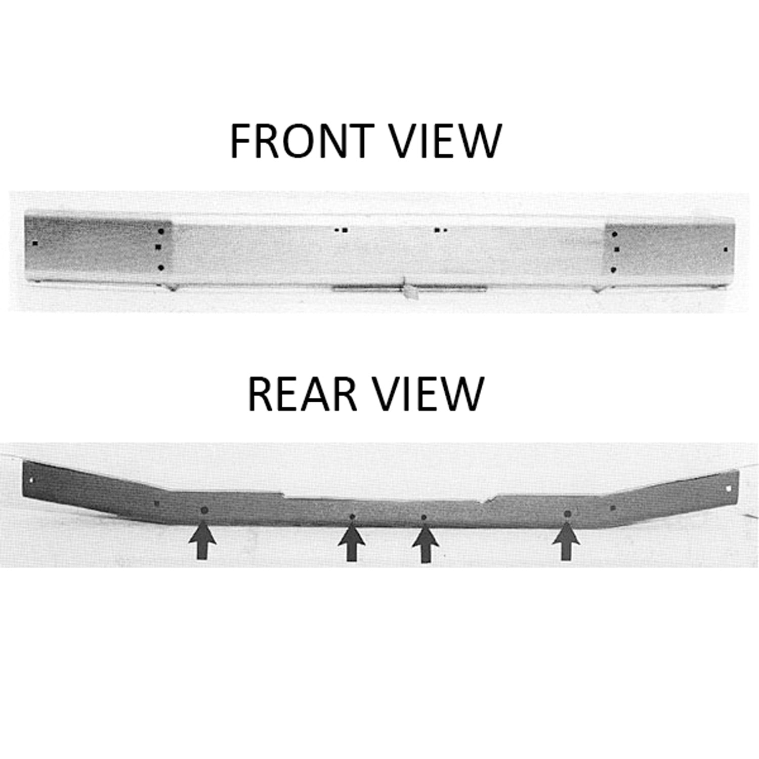 Front bumper face bar 1987 - 1989 DODGE RAIDER  MI1002111 MB593062