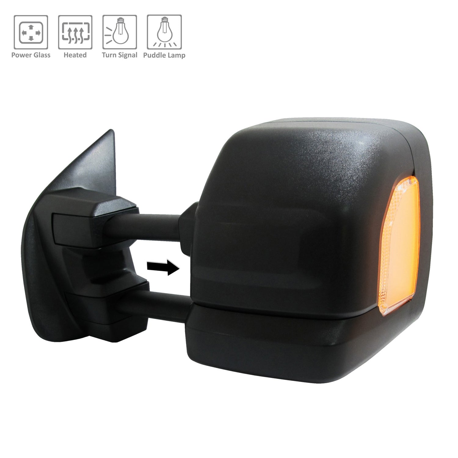 Left Side Mirror outside rear view 2019 - 2019 NISSAN TITAN XD  NI1320307 963029FT0E