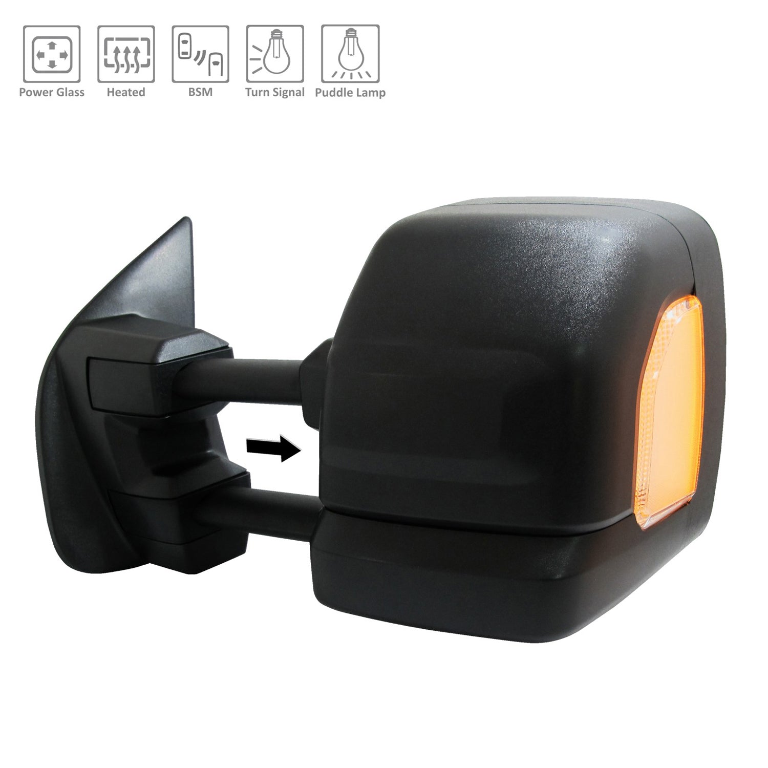 Left Side Mirror outside rear view 2017 - 2019 NISSAN TITAN  NI1320308 963029FT1E