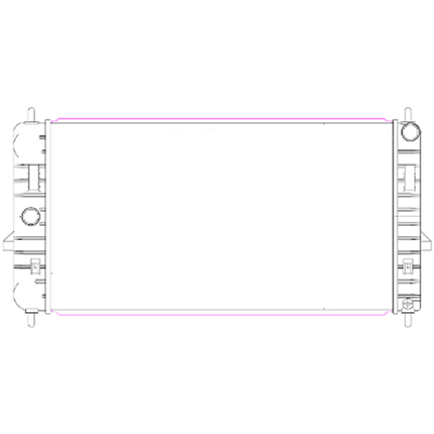 Radiator assembly 2005 - 2010 CHEVROLET COBALT  RAD13042 22717621