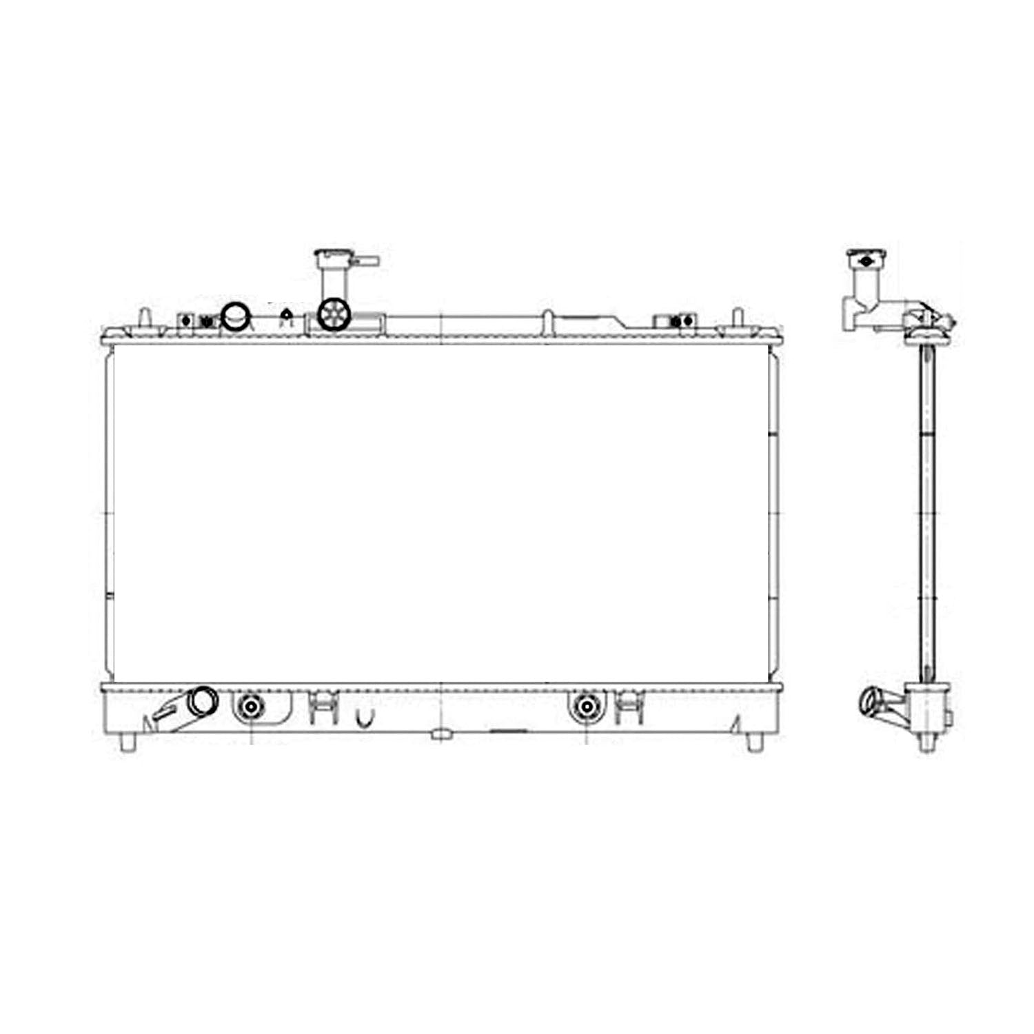 Radiator assembly 2006 - 2008 MAZDA 6  RAD13053 L3R115200A