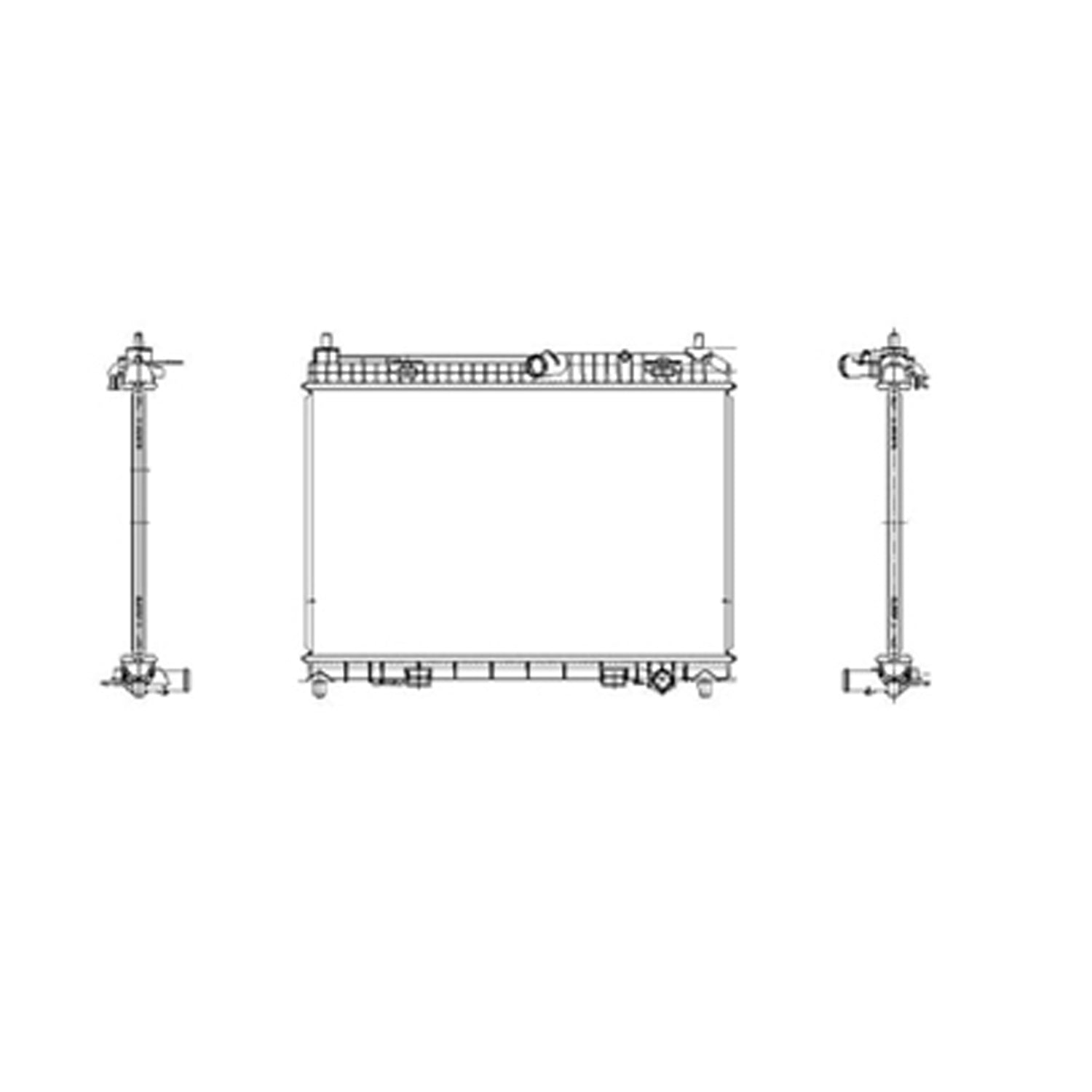 Radiator assembly 2011 - 2019 FORD FIESTA  RAD13201 AE8Z8005B