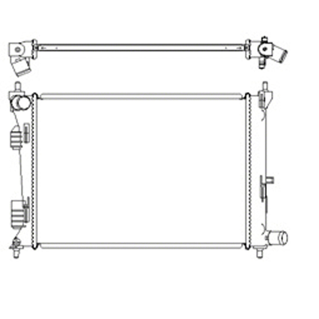 Radiator assembly 2012 - 2017 HYUNDAI ACCENT  RAD13252 253101R010