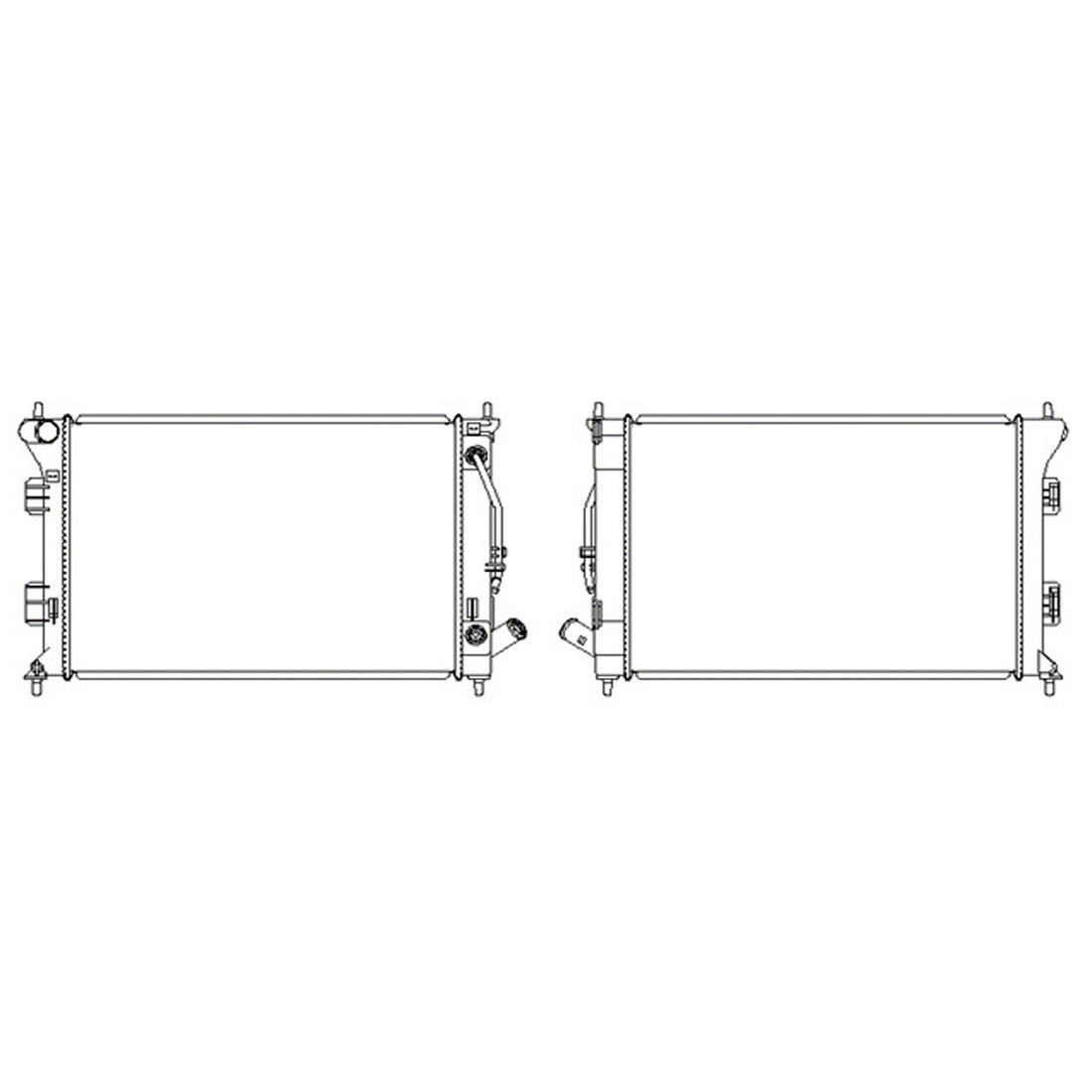 Radiator assembly 2012 - 2013 HYUNDAI ELANTRA  RAD13333 253103X151