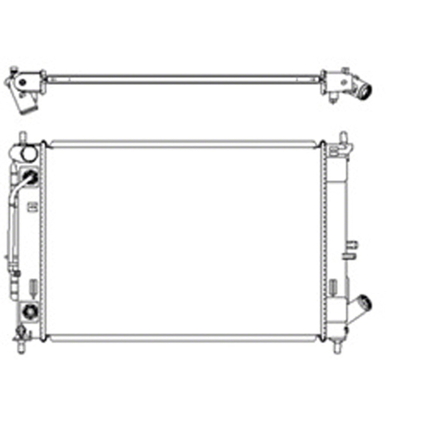 Radiator assembly 2014 - 2016 HYUNDAI ELANTRA  RAD13412 253103X650