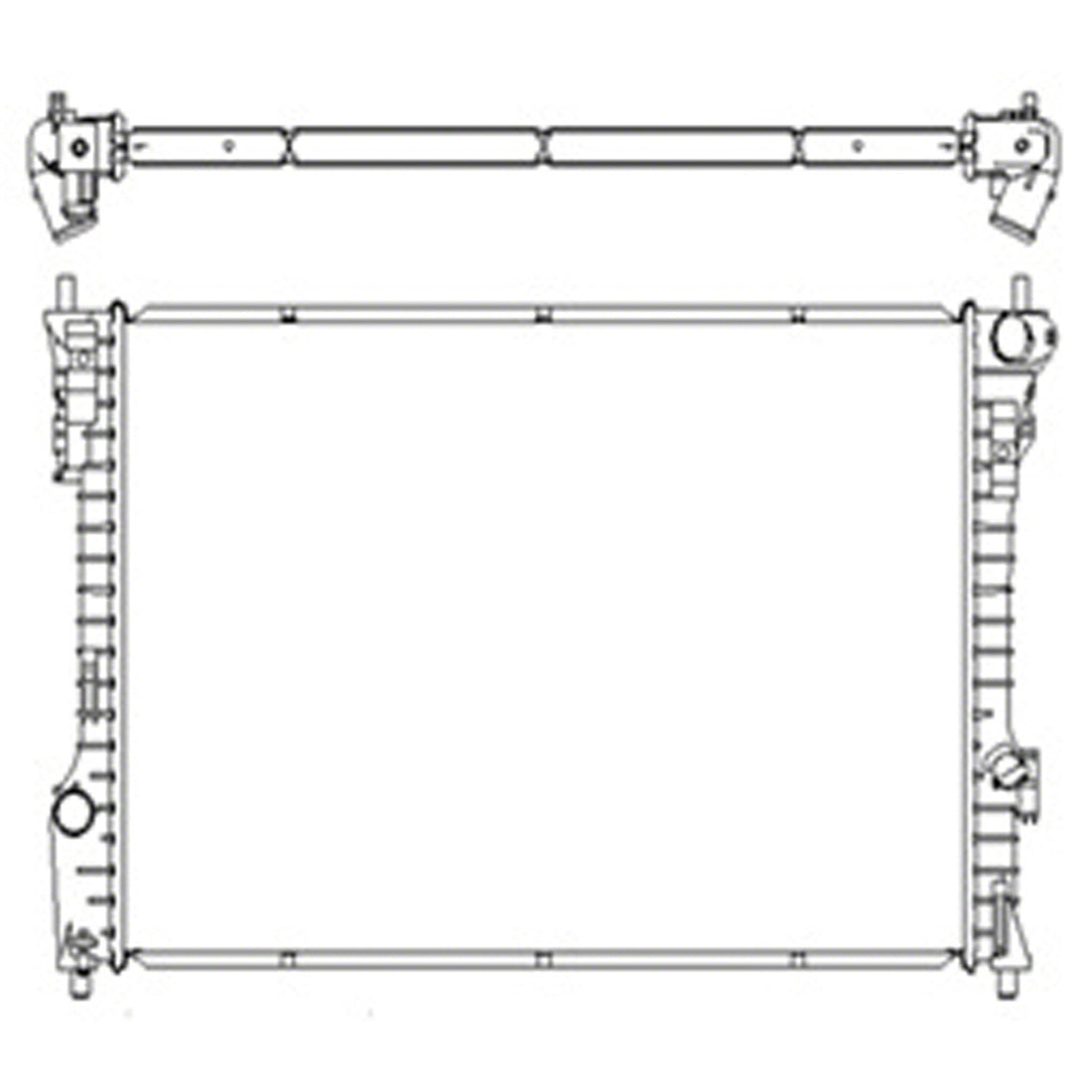 Radiator assembly 2013 - 2019 FORD FLEX  RAD13447 EA8Z8005A
