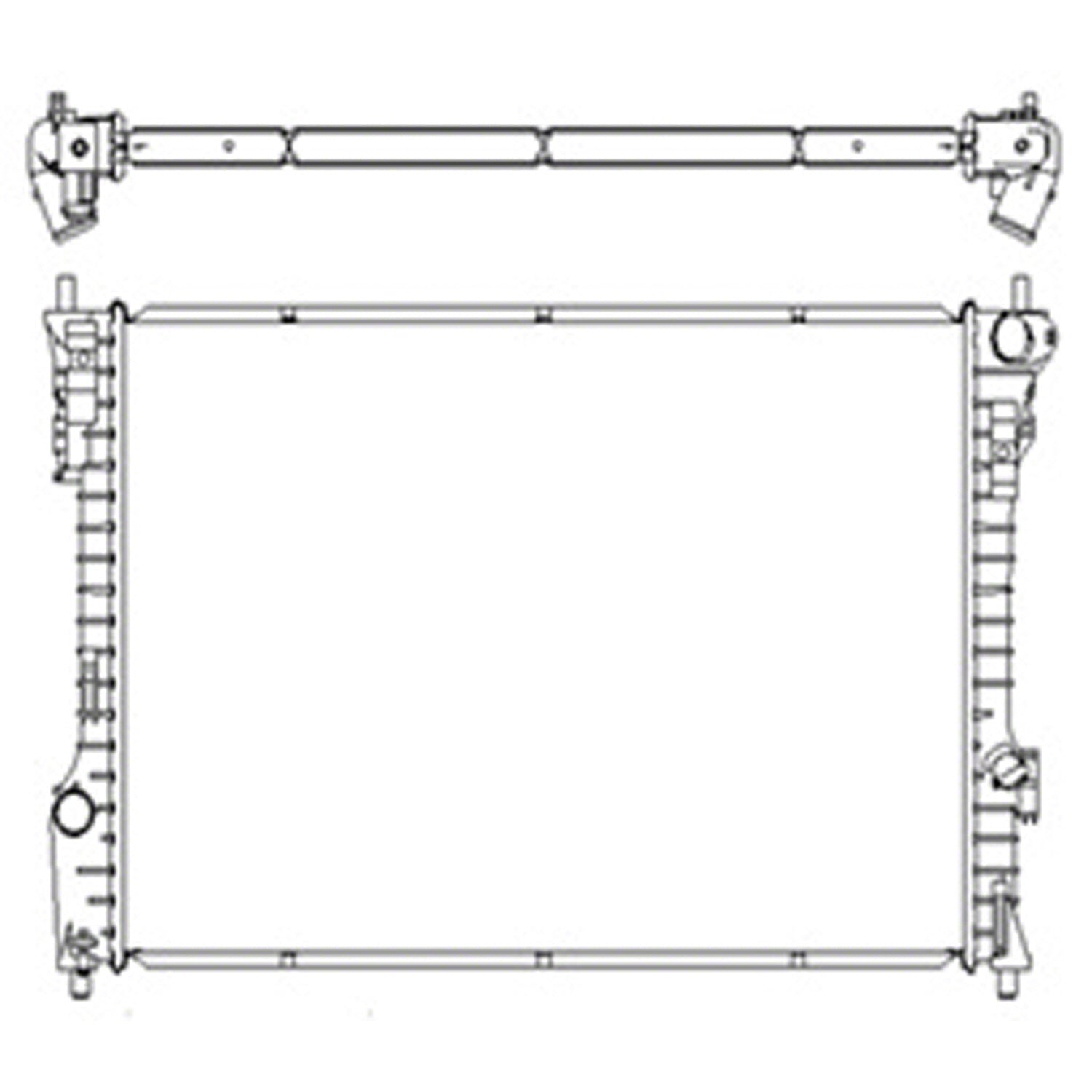 Radiator assembly 2013 - 2019 FORD FLEX  RAD13447 EA8Z8005A