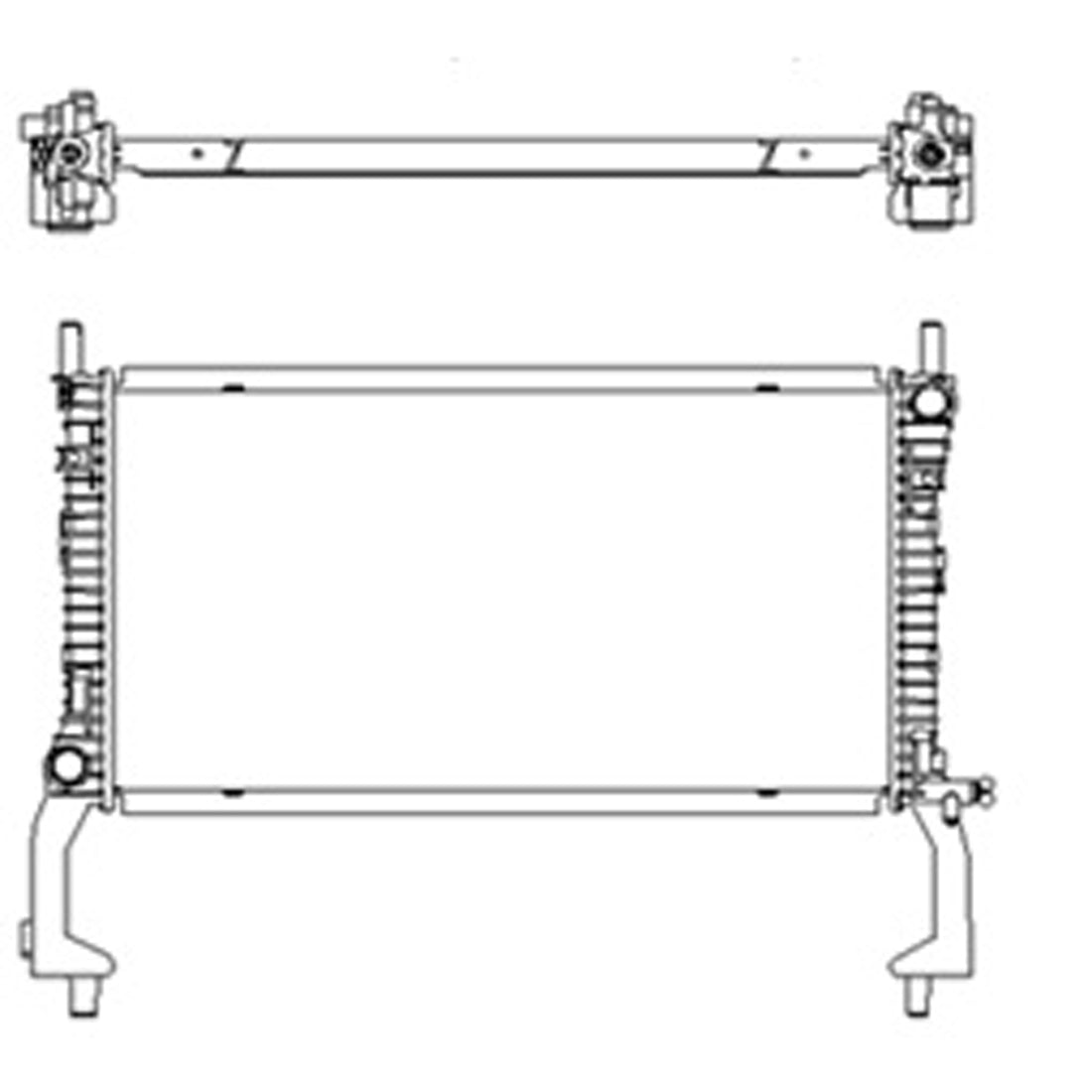 Radiator assembly 2015 - 2022 FORD MUSTANG  RAD13487 FR3Z8005H