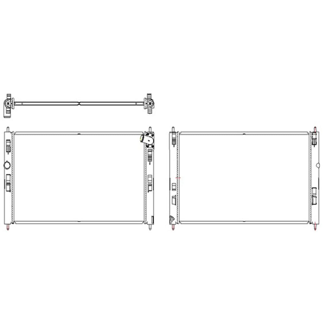 Radiator assembly 2014 - 2017 MITSUBISHI LANCER  RAD13525 21410W420P