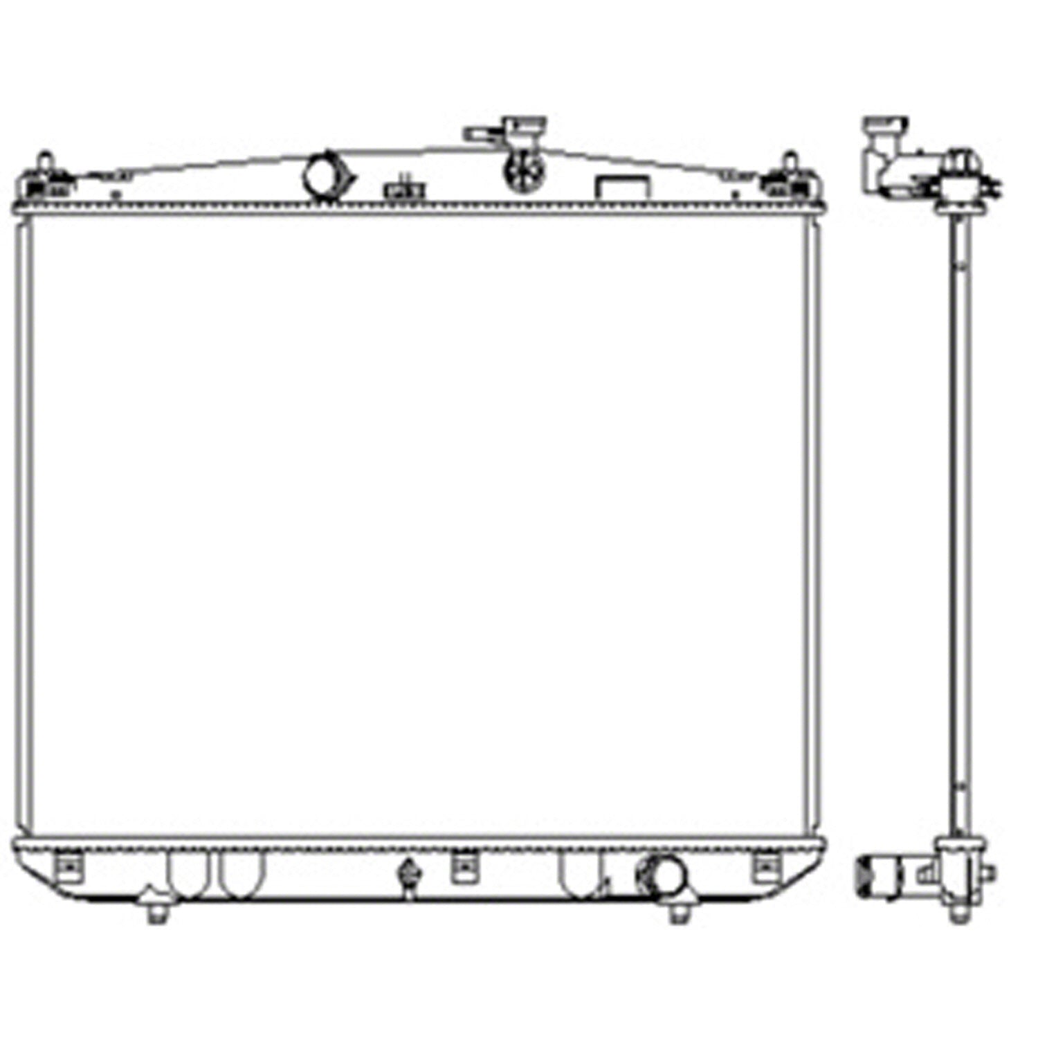 Radiator assembly 2014 - 2019 TOYOTA HIGHLANDER  RAD13530 164000V230