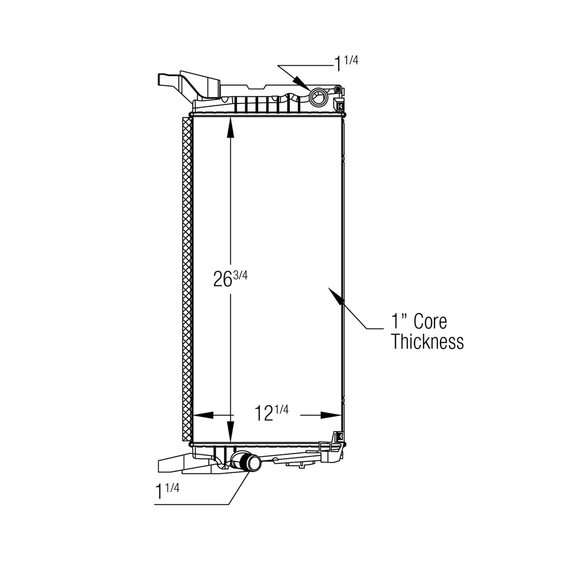 Radiator assembly 2014 - 2019 MINI COOPER  RAD13544 17117617635