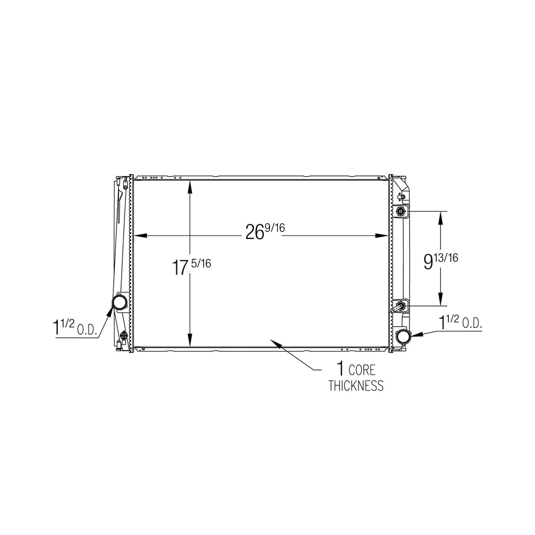 Radiator assembly 2009 - 2012 TOYOTA RAV4  RAD13550 164000P240
