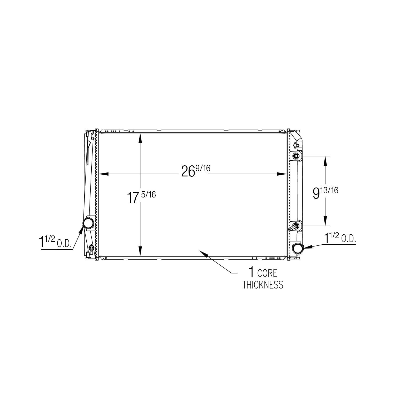Radiator assembly 2009 - 2012 TOYOTA RAV4  RAD13550 164000P240