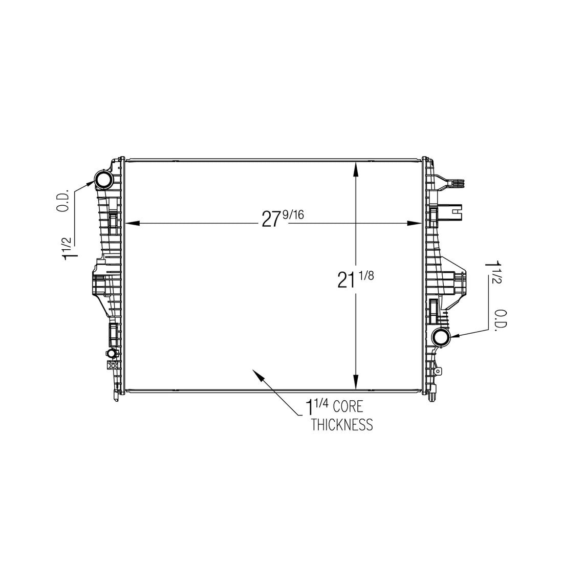 Radiator assembly 2015 - 2018 PORSCHE CAYENNE  RAD13551 95810613210