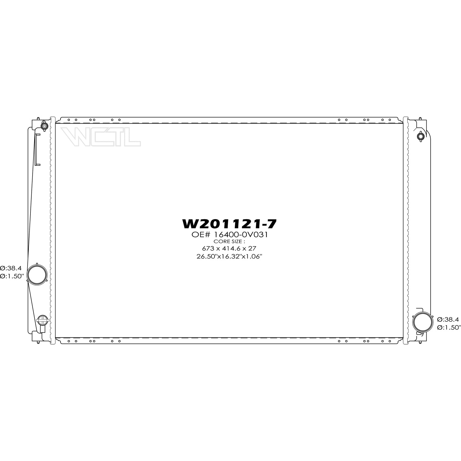 Radiator assembly 2016 - 2018 TOYOTA RAV4  RAD13584 164000V031