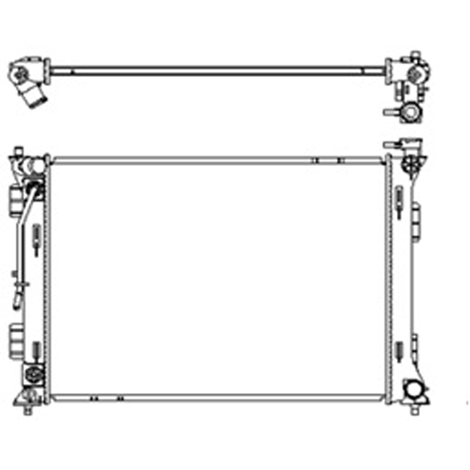 Radiator assembly 2016 - 2020 KIA OPTIMA  RAD13603 25310C1150