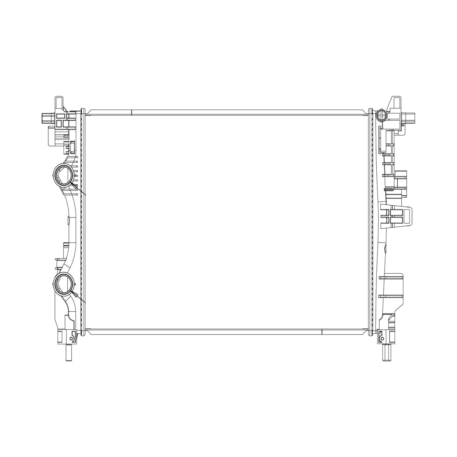 Radiator assembly 2017 - 2022 JEEP COMPASS  RAD13687 68273401AA