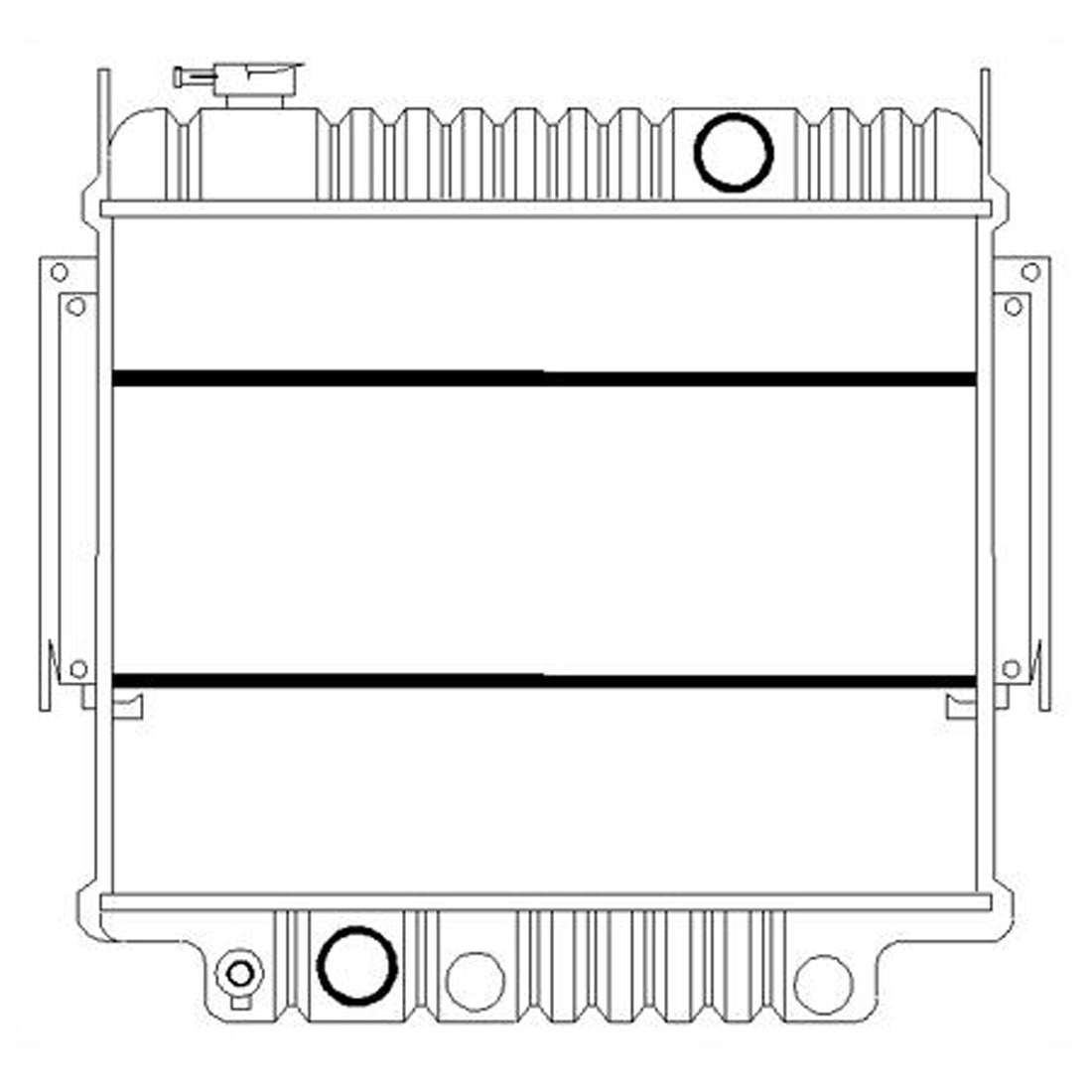 Radiator assembly 1992 - 1994 FORD E-350 ECONOLINE  RAD1457 F2UZ8005F