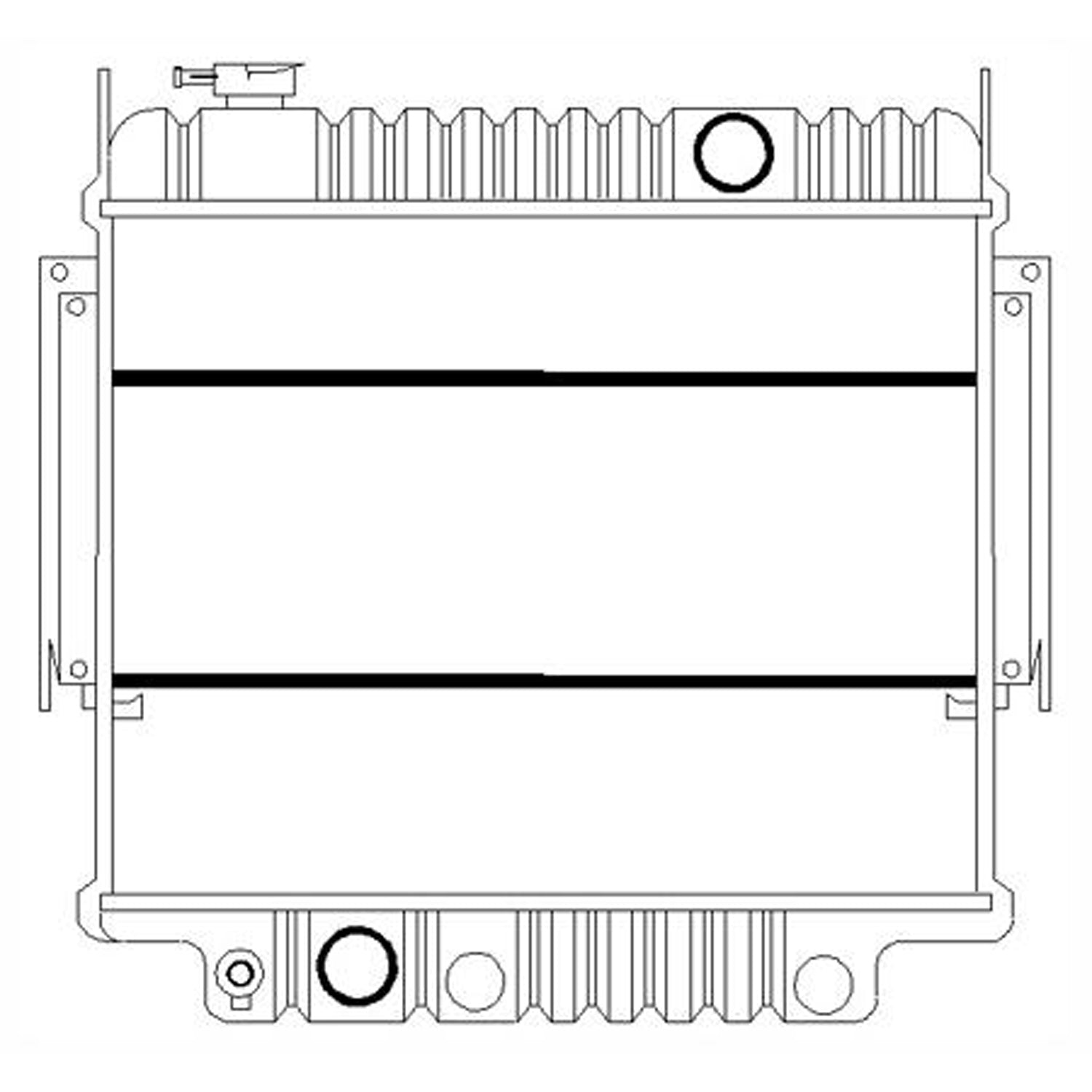 Radiator assembly 1992 - 1994 FORD E-350 ECONOLINE  RAD1457 F2UZ8005F