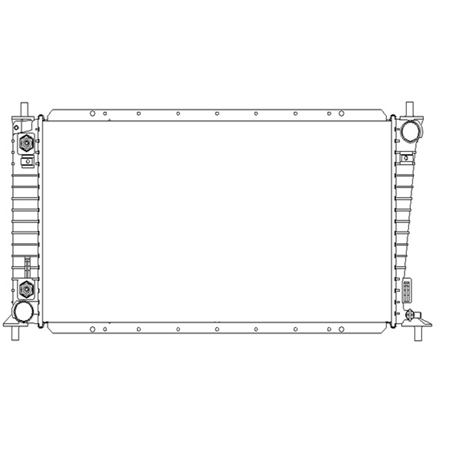 Radiator assembly 1997 - 1998 FORD F-150  RAD2141 F75Z8005DA