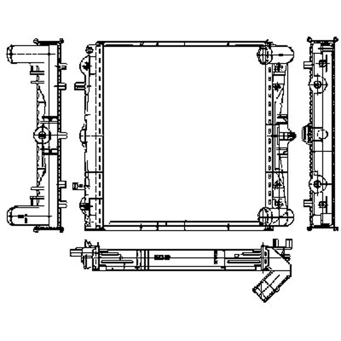 Radiator assembly 1999 - 2001 PORSCHE 911  RAD2289 99610613181