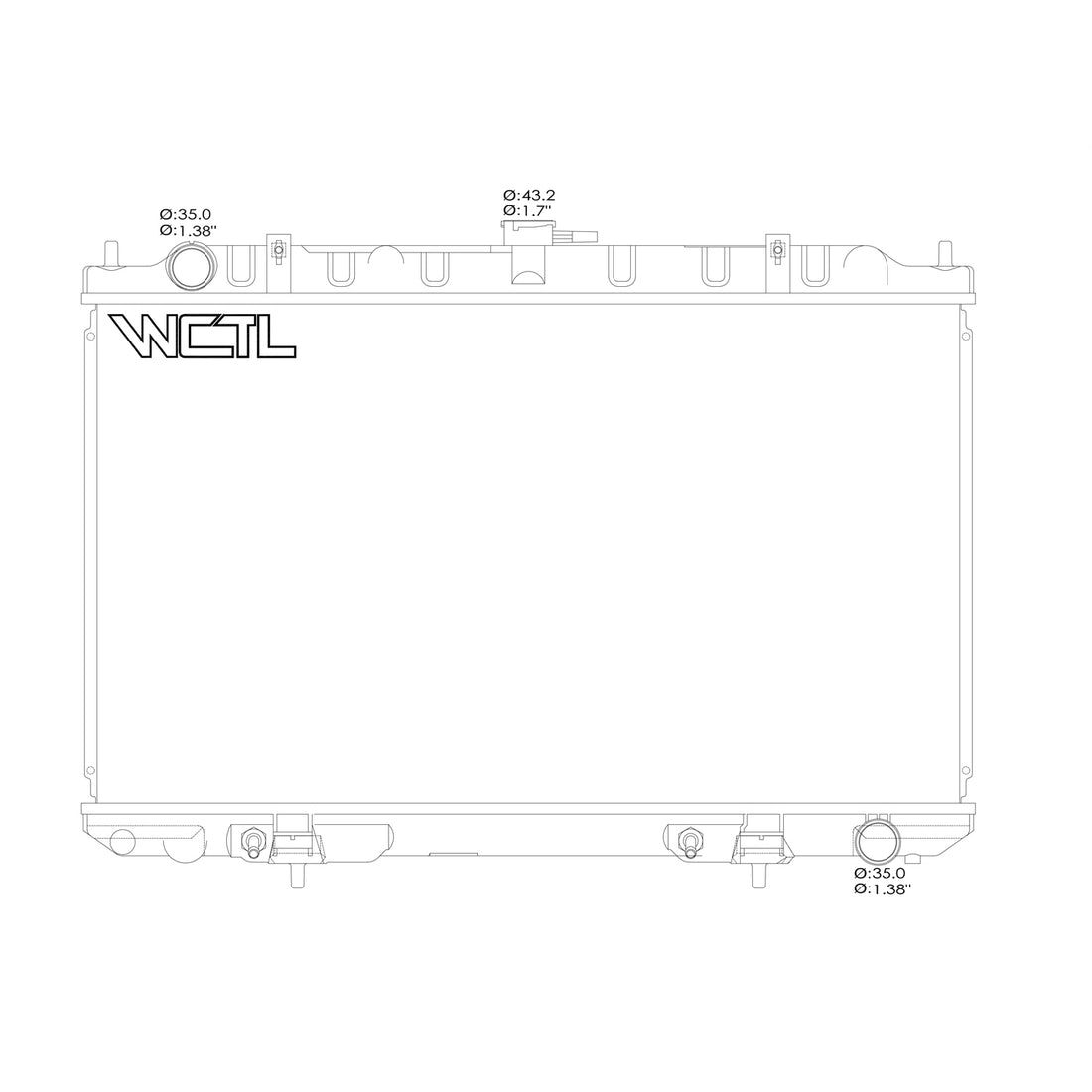Radiator assembly 2001 - 2001 NISSAN MAXIMA  RAD2329 214102Y700