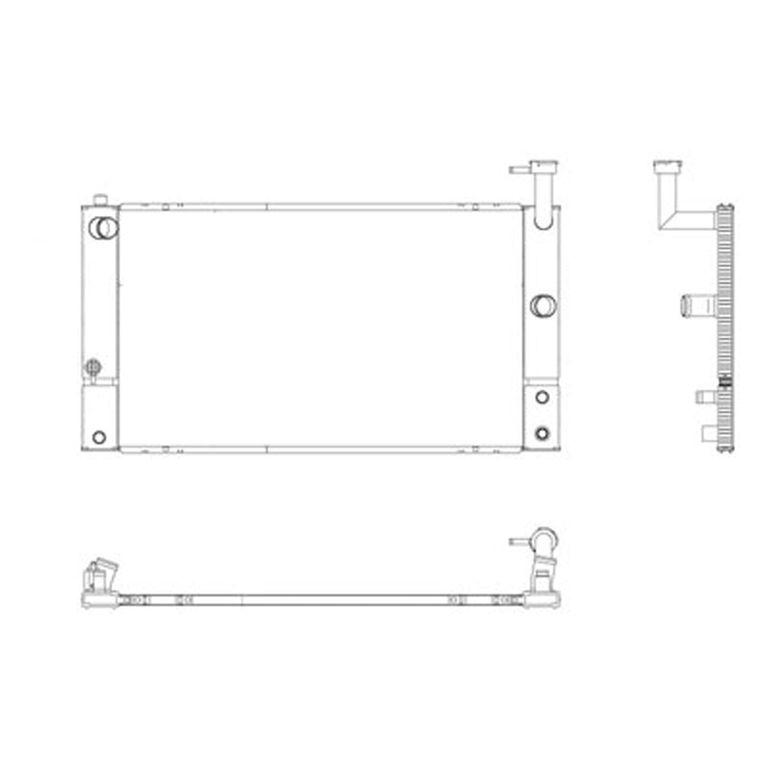 Radiator assembly 2004 - 2009 TOYOTA PRIUS  RAD2758 1604121281