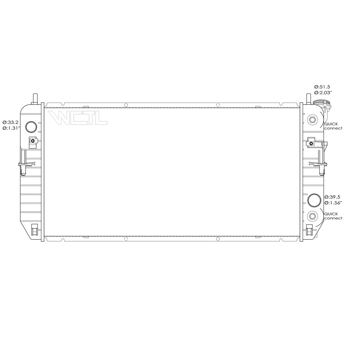 Radiator assembly 2006 - 2008 BUICK LUCERNE  RAD2854 25772258