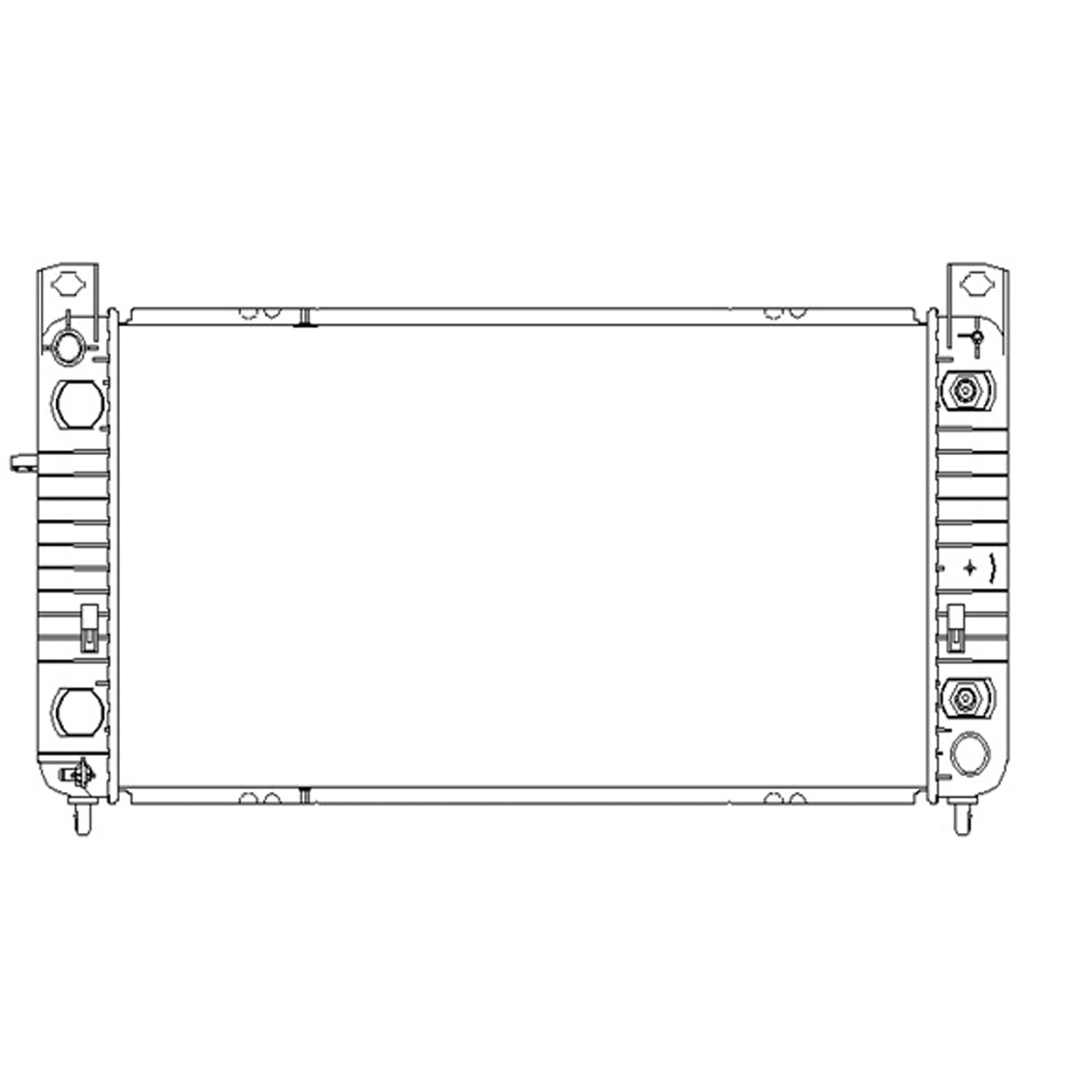 Radiator assembly 2005 - 2007 CADILLAC ESCALADE  RAD2921 22840117